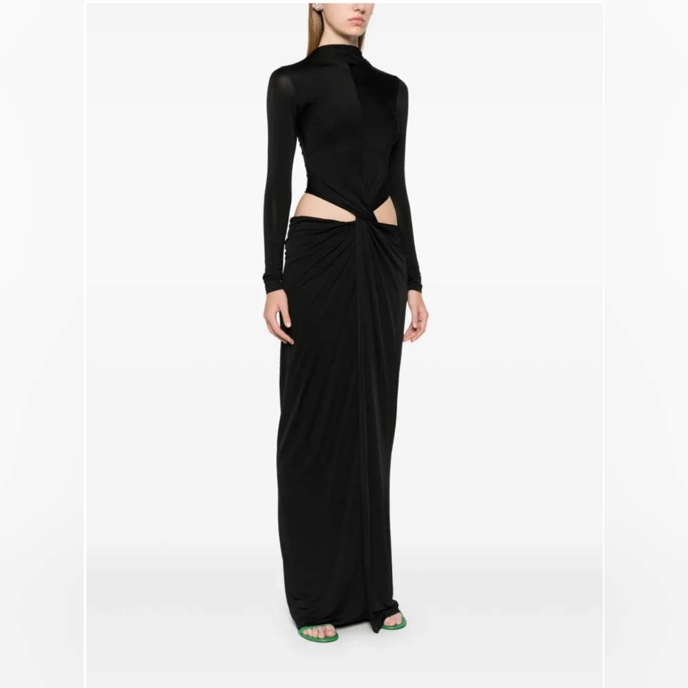 Cult Gaia Keri Black Gown US4/SM - Picture 2 of 7